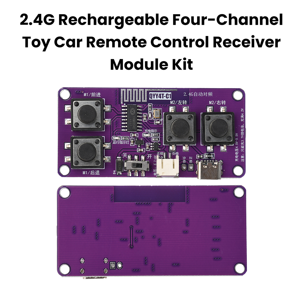 Diy Automation - 4-kanałowy bezprzewodowy odbiornik zdalnego sterowania 2.4G