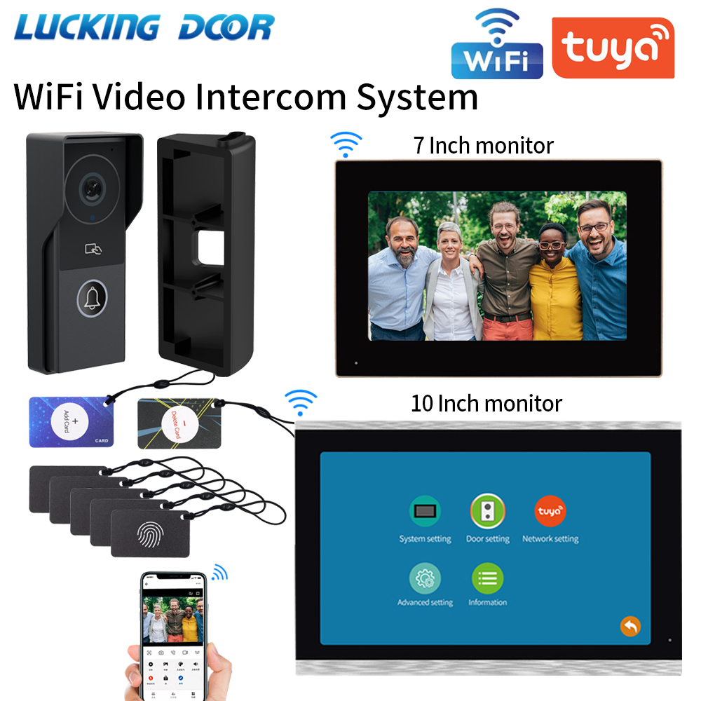 Smart Doorbell Wired - 7/10 Cal wideodomofon 1080P dzwonek do