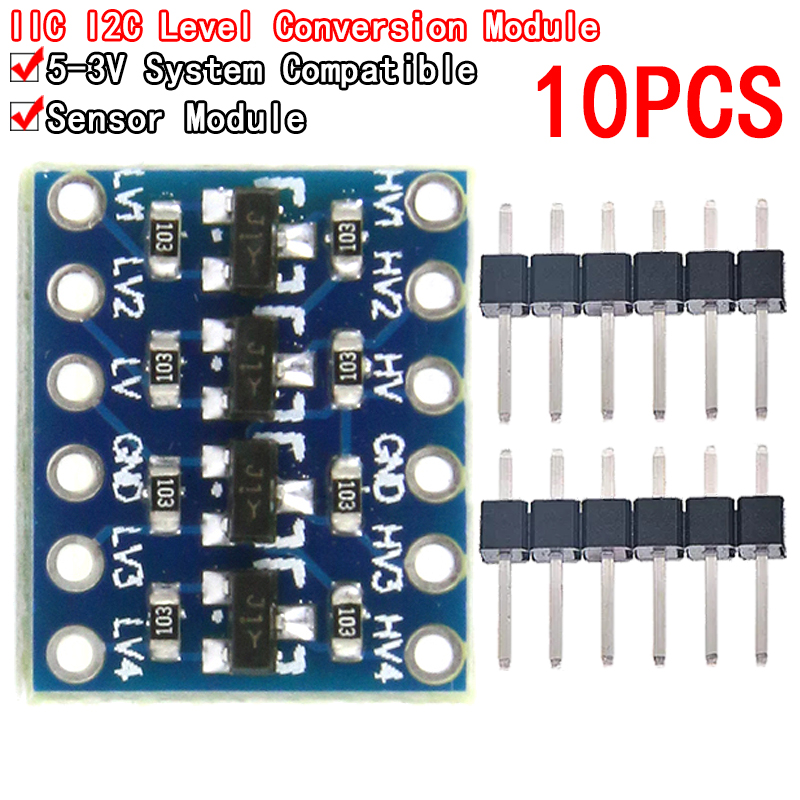 Level Shifter 3.3V - 10 sztuk 4-kanałowy konwerter poziomu logicznego