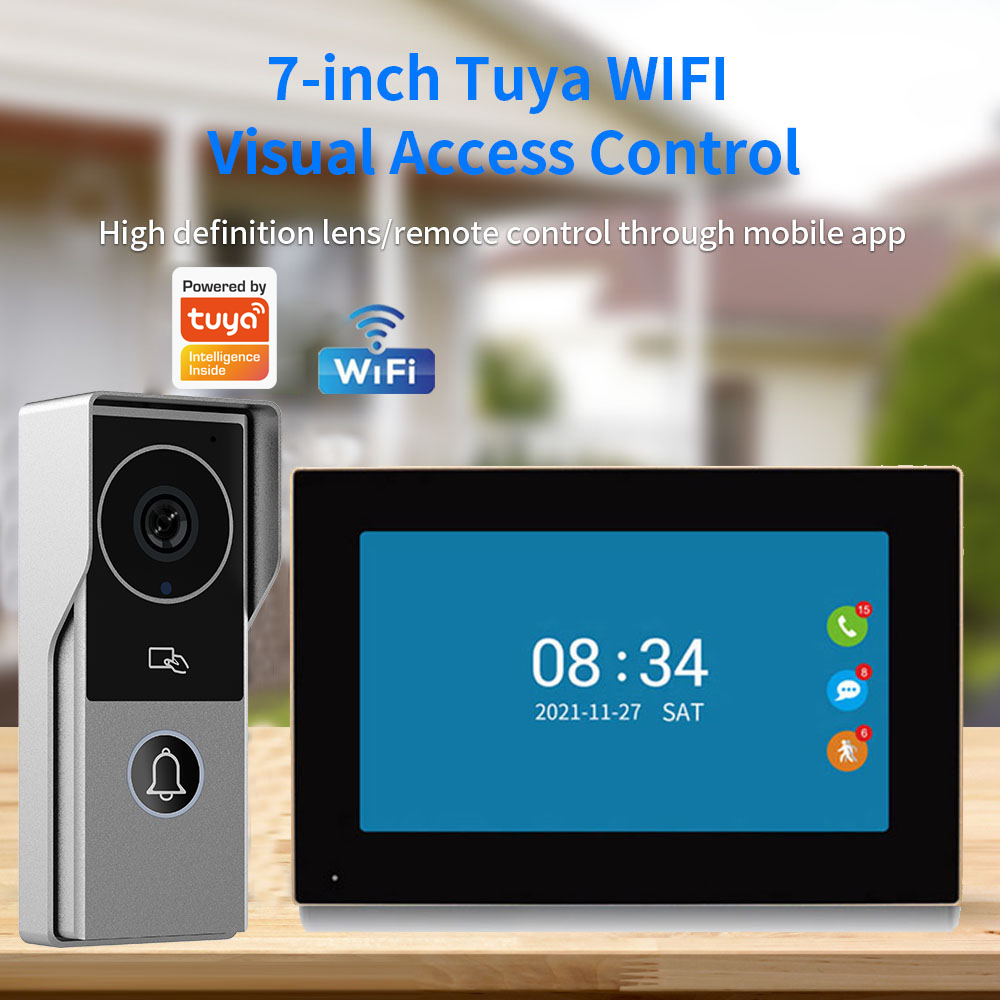 Smart Doorbell Wired - System wideodomofonu WiFi 1080P, wizualny wideodomofon,