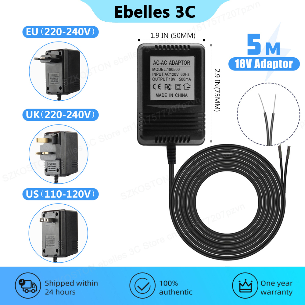 Smart Doorbell Wired - Ładowarka transformatorowa 18 V AC do