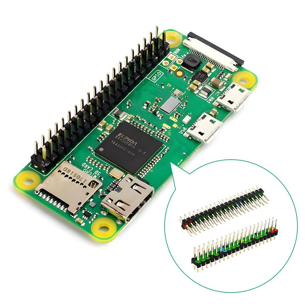 Pi Zero W Board - Listwa kołkowa 2x20 pinów, raster 2,54