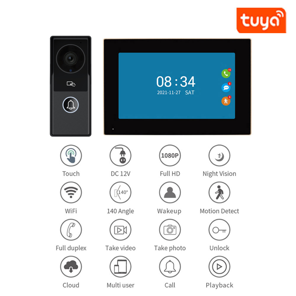7/10 Cal wideodomofon 1080P dz – Smart Doorbell Wired recenzja i cena