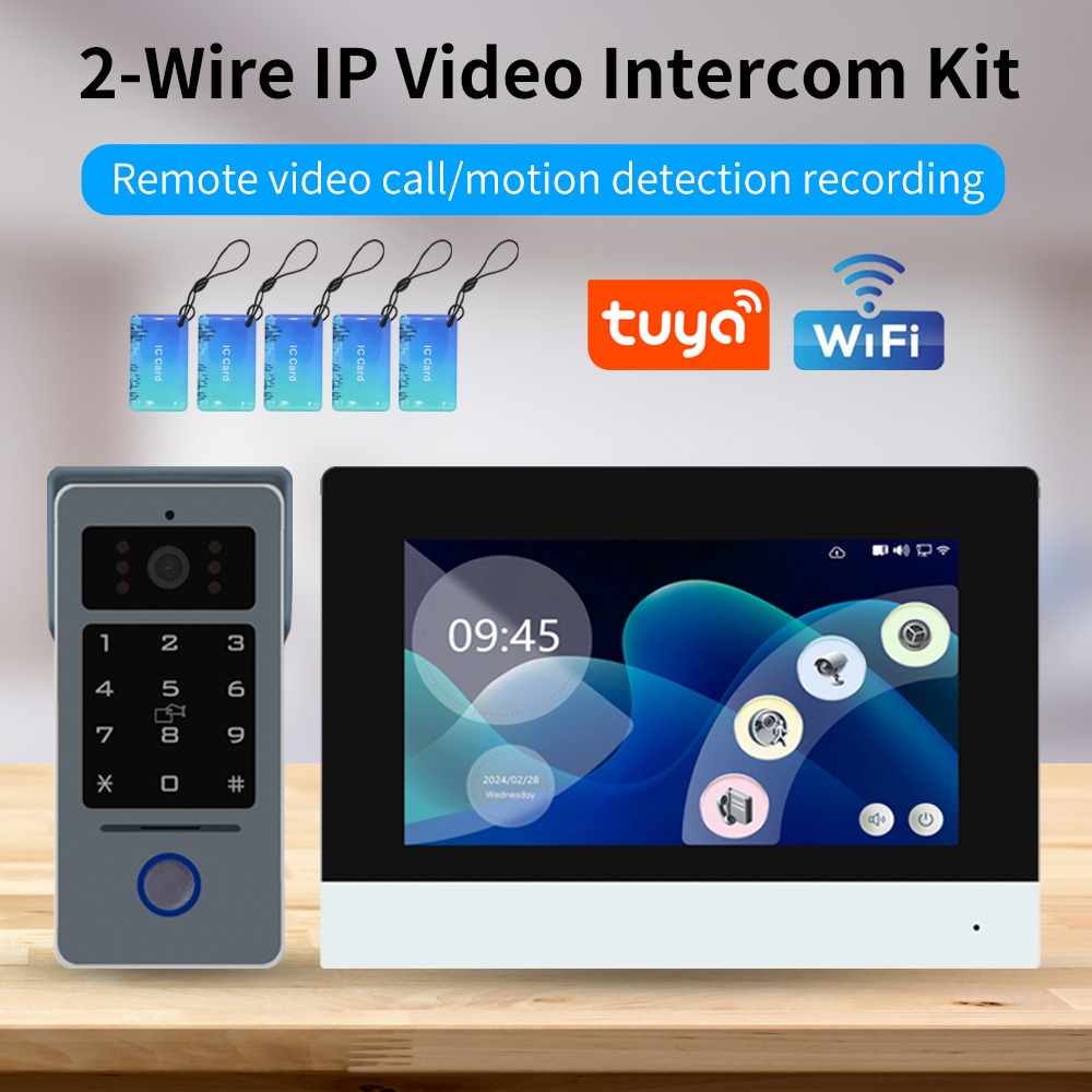 Tuya Wifi 7/10-calowe zestawy  – Smart Doorbell Wired recenzja i cena
